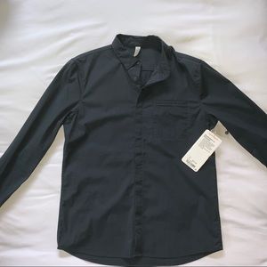 NWT Lululemon gray recommission ls button down